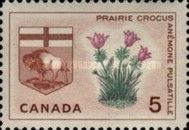 Prairie Crocus and Arms of Manitoba