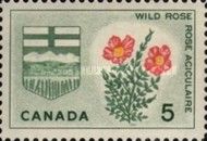 Wild Rose and Arms of Alberta