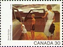Nova Scotia - "Family and Rainstorm" (Colville)