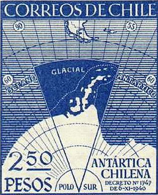 Map Showing Chile’s Claims of Antarctic Territory