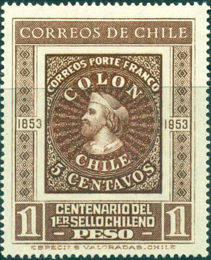 Centenary of Chile’s first postage stamps