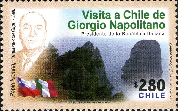 Pablo Neruda and View from Capri