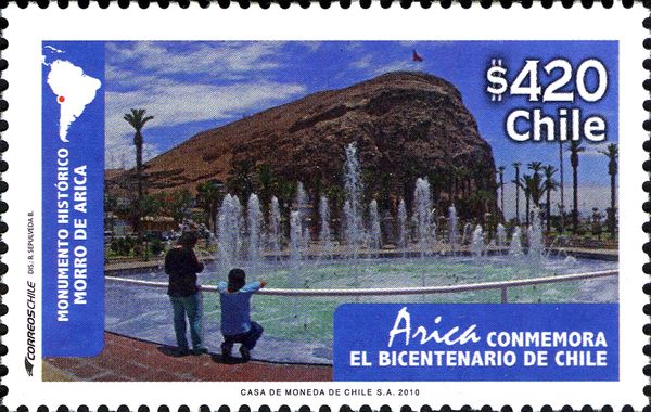 Morro de Arica and Fountain