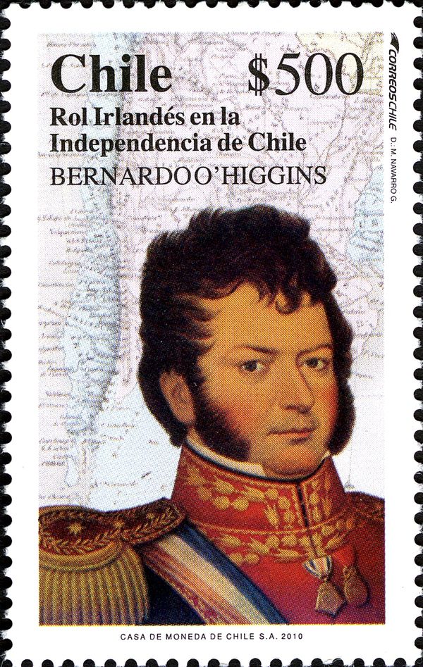 Bernardo O'Higgins (1778-1842), Chilean independence leader