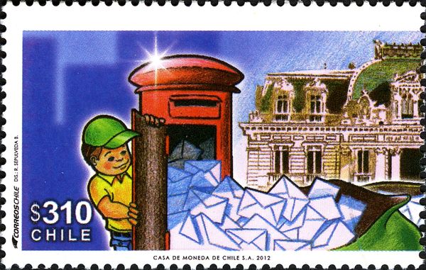 Postman emptying Mailbox