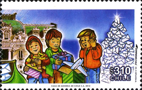 Children opening presents