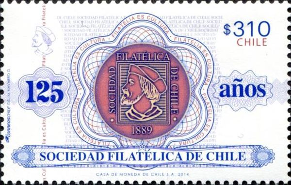 Philatelic Society of Chile, 125th Anniv.