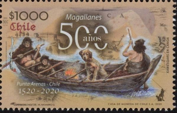 Native Americans in Rowboat