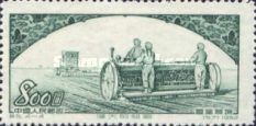 Tractor, disk harrows and combine drill