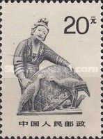 Woman with chickens, Dazu Grotto, Sichuan
