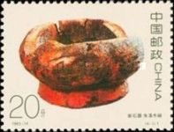 The Neolithic Age, Wooden Bowl with Red Lacquer