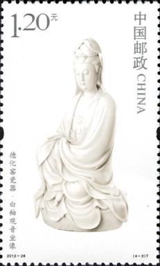 Seated Guanyin in White Glaze