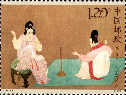 Court Ladies preparing Newly-Woven Silk 2