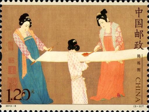 Court Ladies preparing Newly-Woven Silk 3