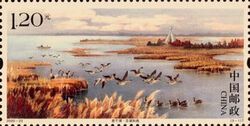 Lake Chagan in Autumn