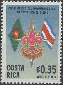 Flags of Costa Rica, Scout Flag and Emblem