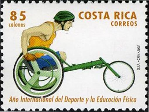 Disabled on Sports Wheelchair