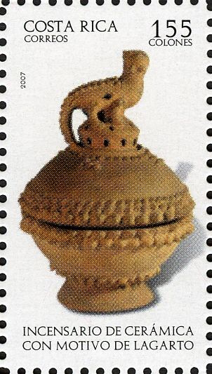 Ceramic Censer with Alligator