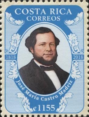 Bicentenary of birth of Jose Maria Castro Madriz