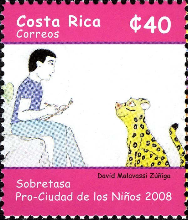 Boy and Leopard