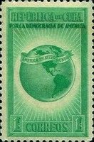 Globe with American continent