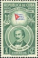 Miguel Teurbe Tolon and flag