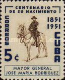 General Rodríguez on horseback