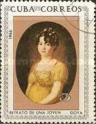 Young woman, painting by Goya)
