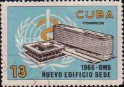 Emblems of WHO, administration buildings