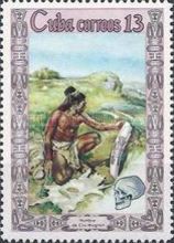 Cro-Magnon man carving tusk