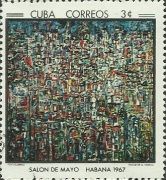 Cityscape from Havana, Rene Portocarrero