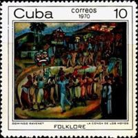 Conga dance in Los Hoyos, Domingo Ravenet
