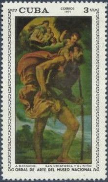 'St. Christopher and child', J.Bassano