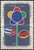 Sitylized flower and flags