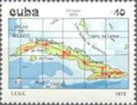 Map of Cuba, 1973