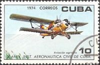 Antonov An-2 biplane spraying crops