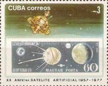 "Luna 16" and Hungarian stamp