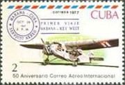 Ford 5-AT trimotor airplane and Havana-Key West cachet