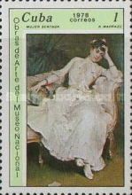 Raimundo de Madrazo. "Sitting woman"