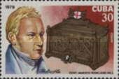 Sir Rowland Hill and casket