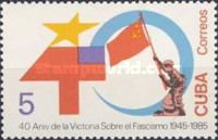 Soldier with soviet flag