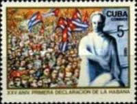 25th Anniv. of 1st Havana Declaration, Jose Marti statue