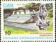 Copan ruins and Maya idol (Honduras)