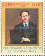 Portrait of José Capablanca (1888-1942), world chess champio