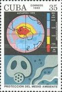 Ozone hole over Antarctica
