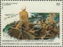 Landing of Marti, Cuban patriots on Playitas beach