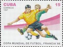 Player in yellow and black, player in green