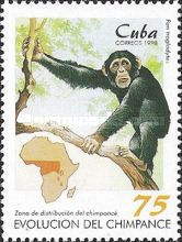 Chimpanzee (Pan troglodytes), Map of Africa showing Range