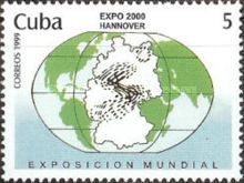 World map, Expo 2000 emblem