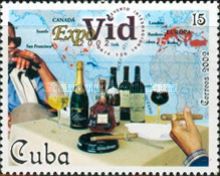Cigar Smokers, Wine Bottles and Glasses